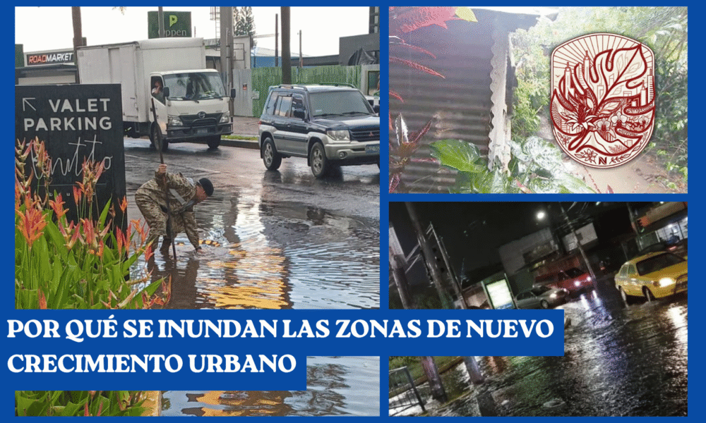 Fotos de inundaciones en 3 lados diferentes de El Salvador| Logo Habitat Urbano ES