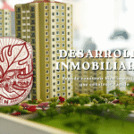 Gráfico de Ciudad Sostenible sobre el desarrollo inmobiliario responsable, mostrando la maqueta arquitectónica de un complejo de edificios para promover la importancia de construir bien antes que construir rápido.